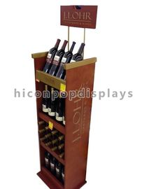 中国 小売りの木製のワインの陳列台の商品化表示据え付け品 サプライヤー