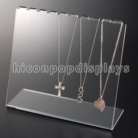 中国 反対のネックレスのアクリルの宝石類のホールダーの小売りの商品化の据え付け品 サプライヤー