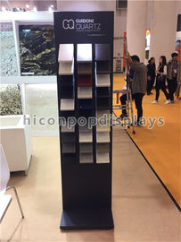 中国 3 - 金属のタイル展示会/展覧会の広告のための石造りのサンプル陳列だなを漕いで下さい サプライヤー