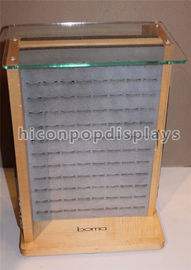 中国 ファッション小物/イヤリングのためのデスクトップの木のガラス小売りの宝石類の表示 サプライヤー
