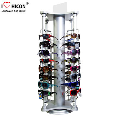 中国 カウンター トップのサングラスの小売店の4方法金属の接眼レンズの陳列だなの回転 サプライヤー