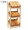 パン屋の店/食料品店のための木のパンの陳列台を立てる小売りの床 サプライヤー
